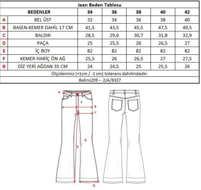 5 Cep Geniş Paça Pantolon - Thumbnail