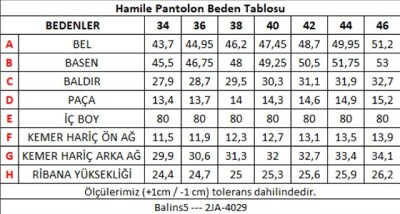 5 Cepli Hamile Pantolon Beyaz - Thumbnail