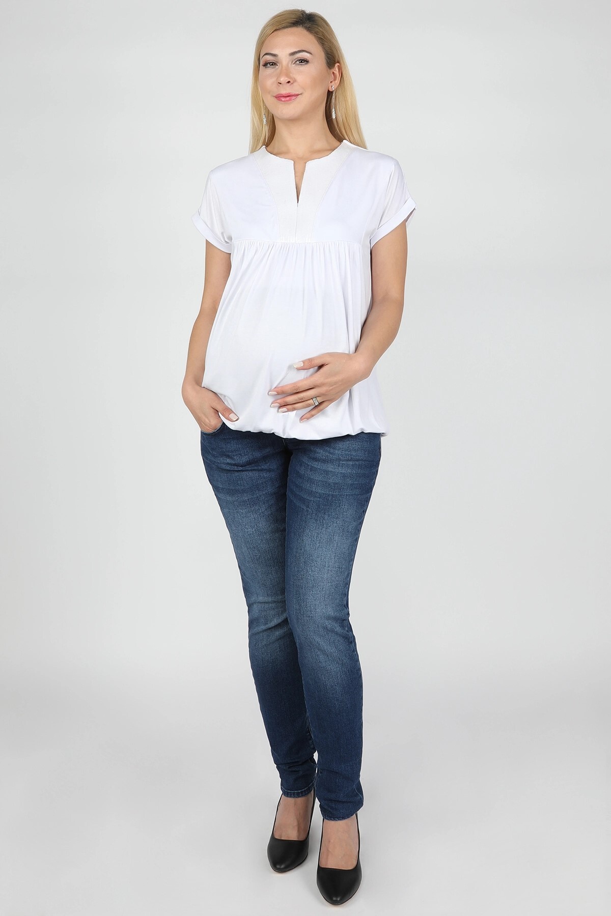 Balins - 5 Cepli Hamile Pantolon Koyu Mavi