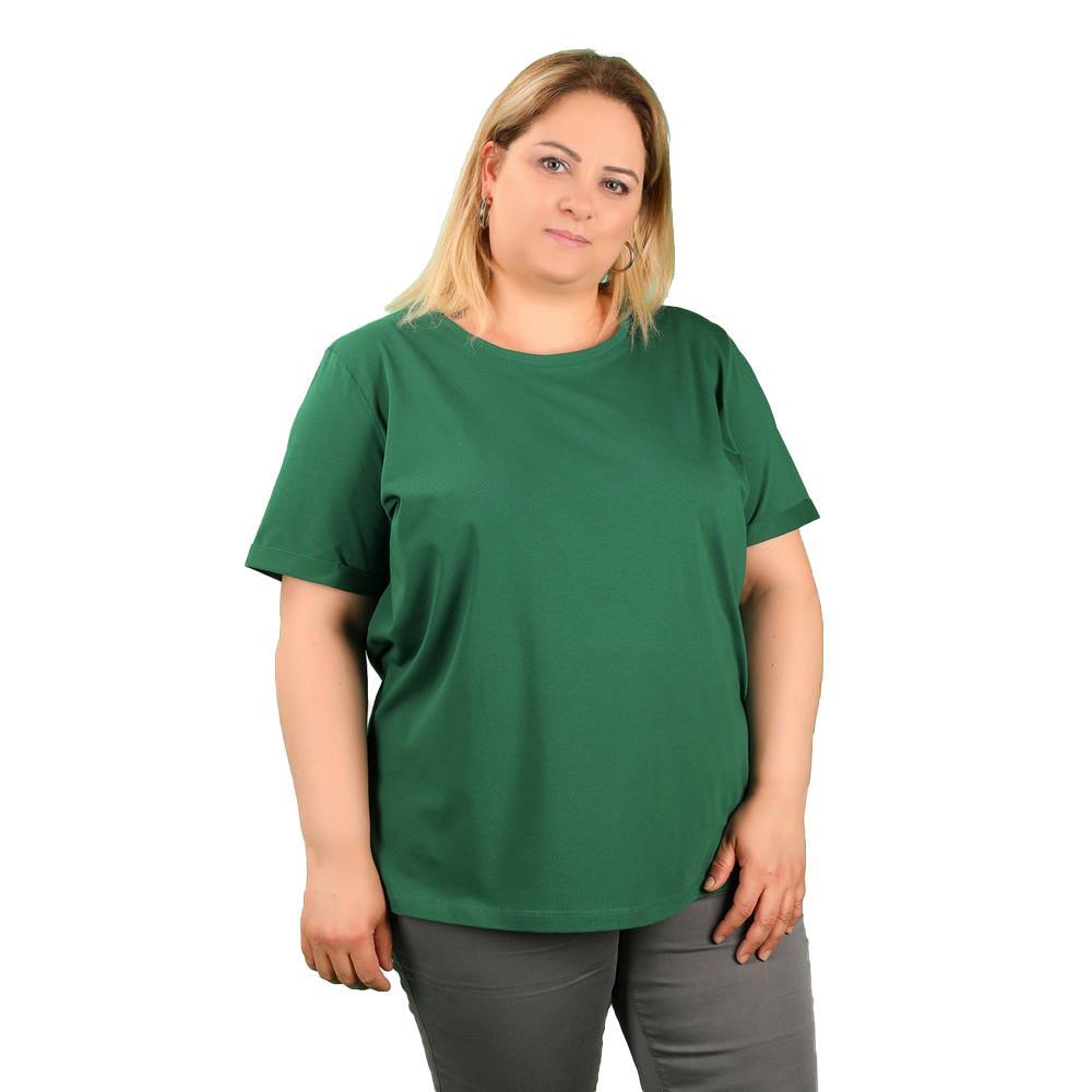 Balins - Büyük Beden Kadın Süprem Tişört Yeşil