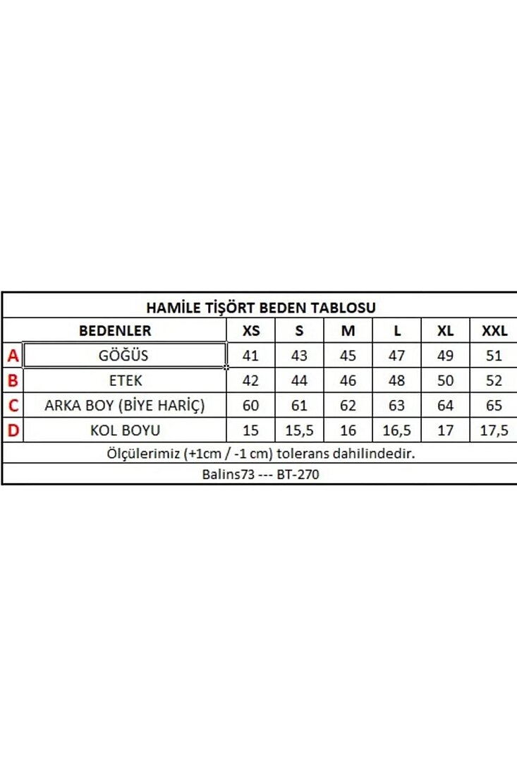 Balins Hamile Love Tişört Pembe Baskılı - 9