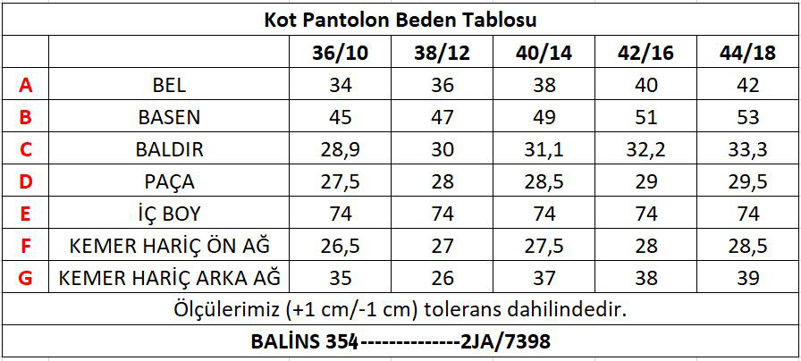 Balins Kadın Kot Pantolon Koyu Mavi  Balins Kadın Kot Pantolon Koyu Mavi