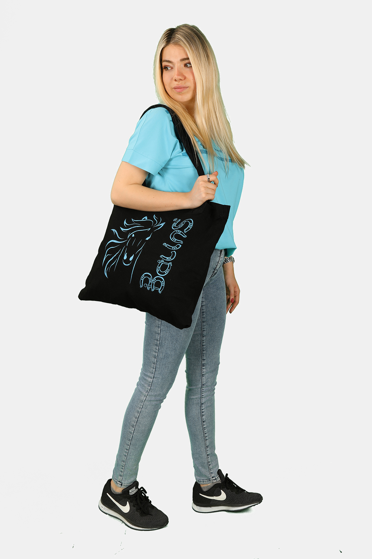 Balins - Balins Baskılı Çanta Siyah-Turk