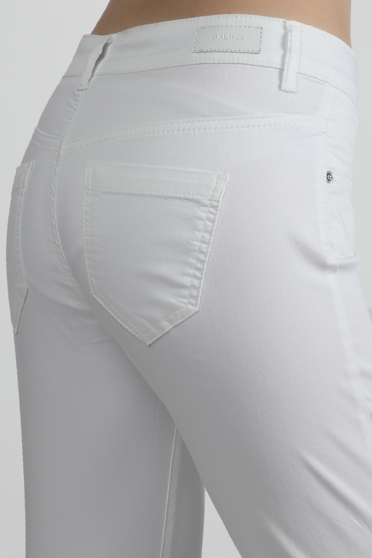 Bayan Gabardin Pantolon Beyaz Bayan Gabardin Pantolon Beyaz