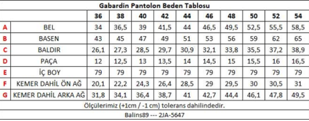 Bayan Gabardin Pantolon Beyaz - 3