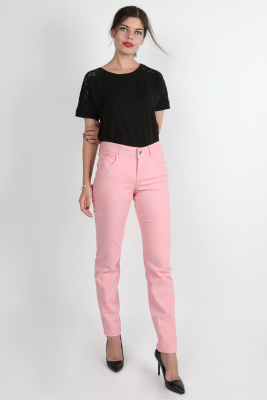 Bayan Gabardin Pantolon Pembe - Thumbnail