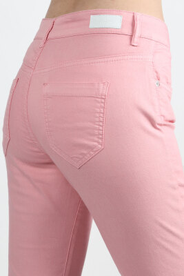Bayan Gabardin Pantolon Pembe - Thumbnail