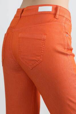 Bayan Gabardin Pantolon Turuncu - Thumbnail