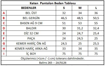 Beli Lastikli Keten Pantolon Kiremit - Thumbnail