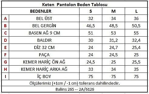 Beli Lastikli Keten Pantolon Kiremit - 3