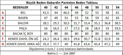 Büyük Beden Gabardin Kadın Pantolon Beyaz - Thumbnail