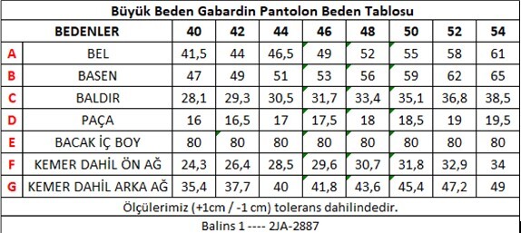 Büyük Beden Gabardin Kadın Pantolon Haki - 3