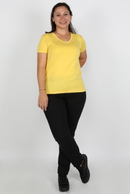 Büyük Beden Gabardin Kadın Pantolon Siyah - Thumbnail