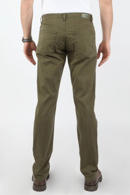 Erkek 5 Cep Gabardin Pantolon Yeşil - Thumbnail