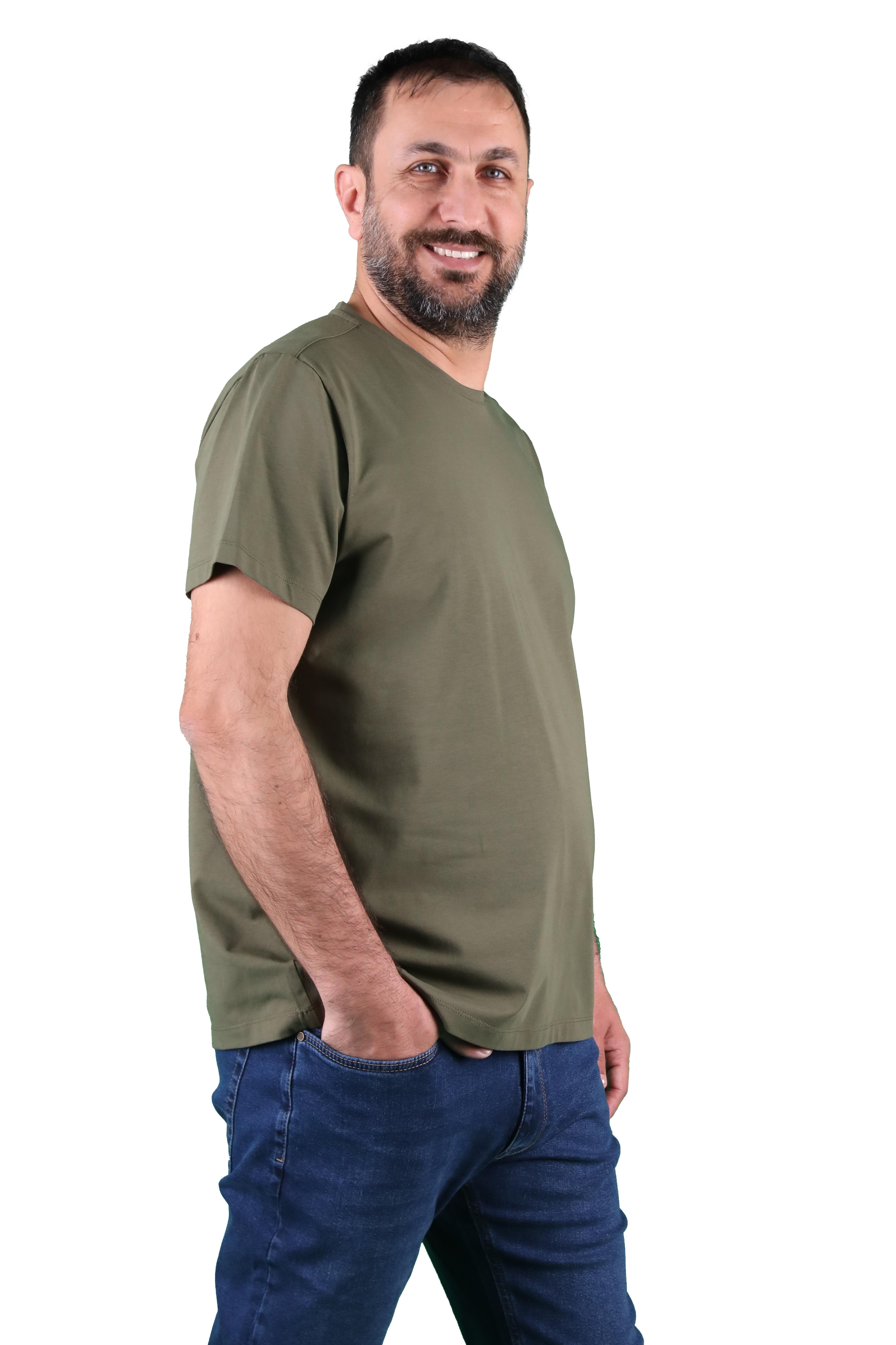 Erkek Bisiklet Yaka Kısa Kollu Tişört Erkek Bisiklet Yaka Kısa Kollu Tişört