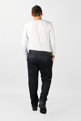 Erkek Büyük Beden Fleto Cep Kot Pantolon 3JA/5889 - Thumbnail