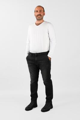 Erkek Büyük Beden Fleto Cep Kot Pantolon 3JA/6650 - Thumbnail