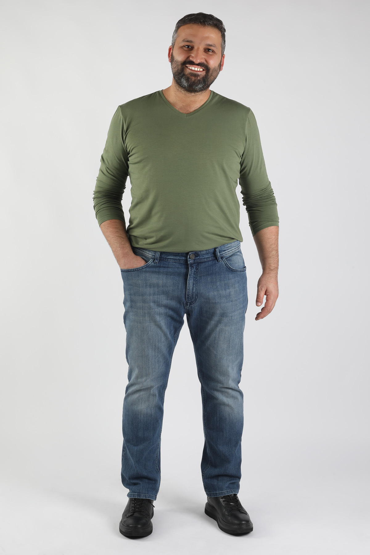 Balins - Erkek Büyük Beden Pantolon Açık Mavi