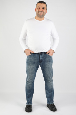 Balins - Erkek Büyük Beden Pantolon YprtMavi