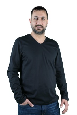 Balins - Erkek Cotton V Yaka Uzun Kollu Tişört