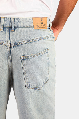 Erkek Düşük Bel Şort Mavi - Thumbnail