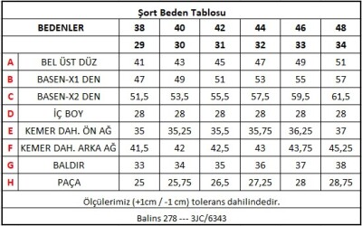 Erkek Düşük Bel Şort Mavi - Thumbnail