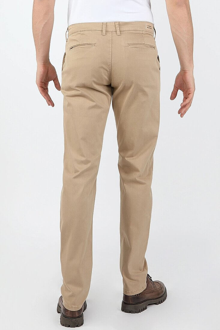 Erkek Fleto Cep Gabardin Pantolon Bej - 2