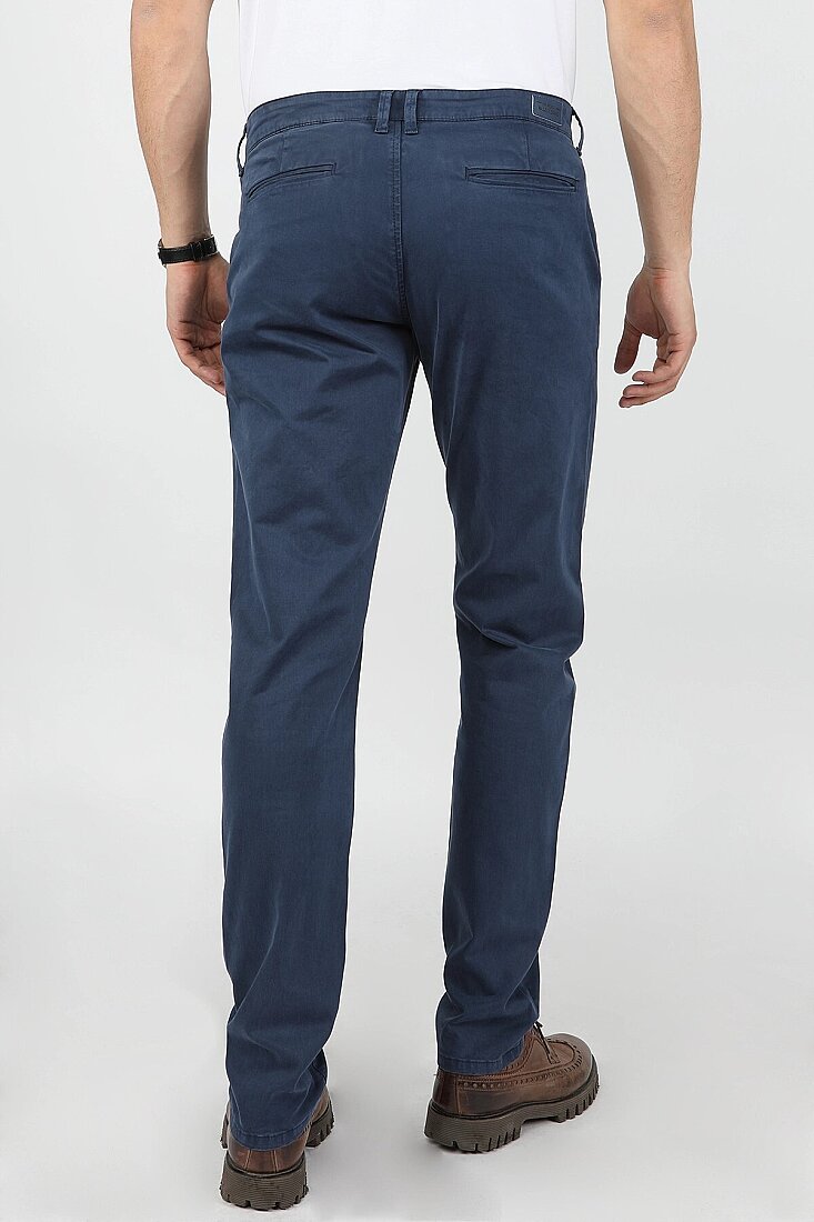 Erkek Fleto Cep Gabardin Pantolon Lacivert - 2