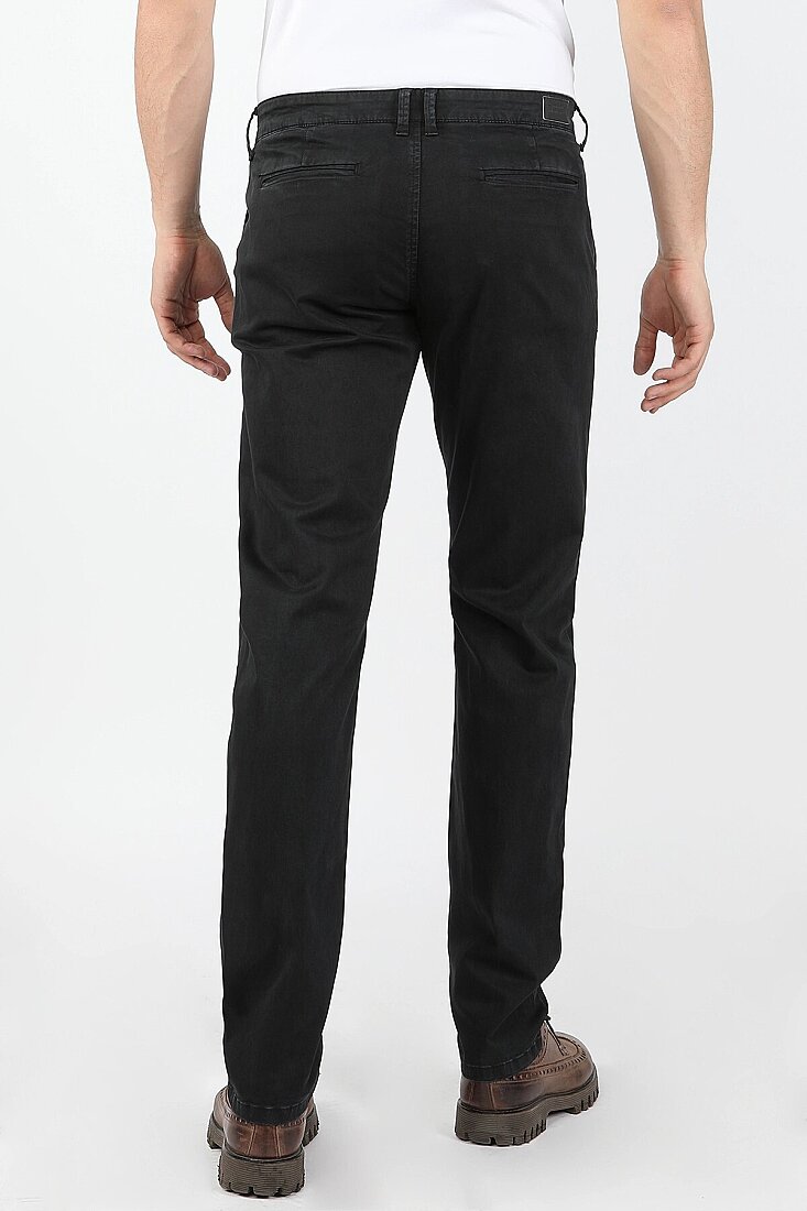 Erkek Fleto Cep Gabardin Pantolon Siyah - 2