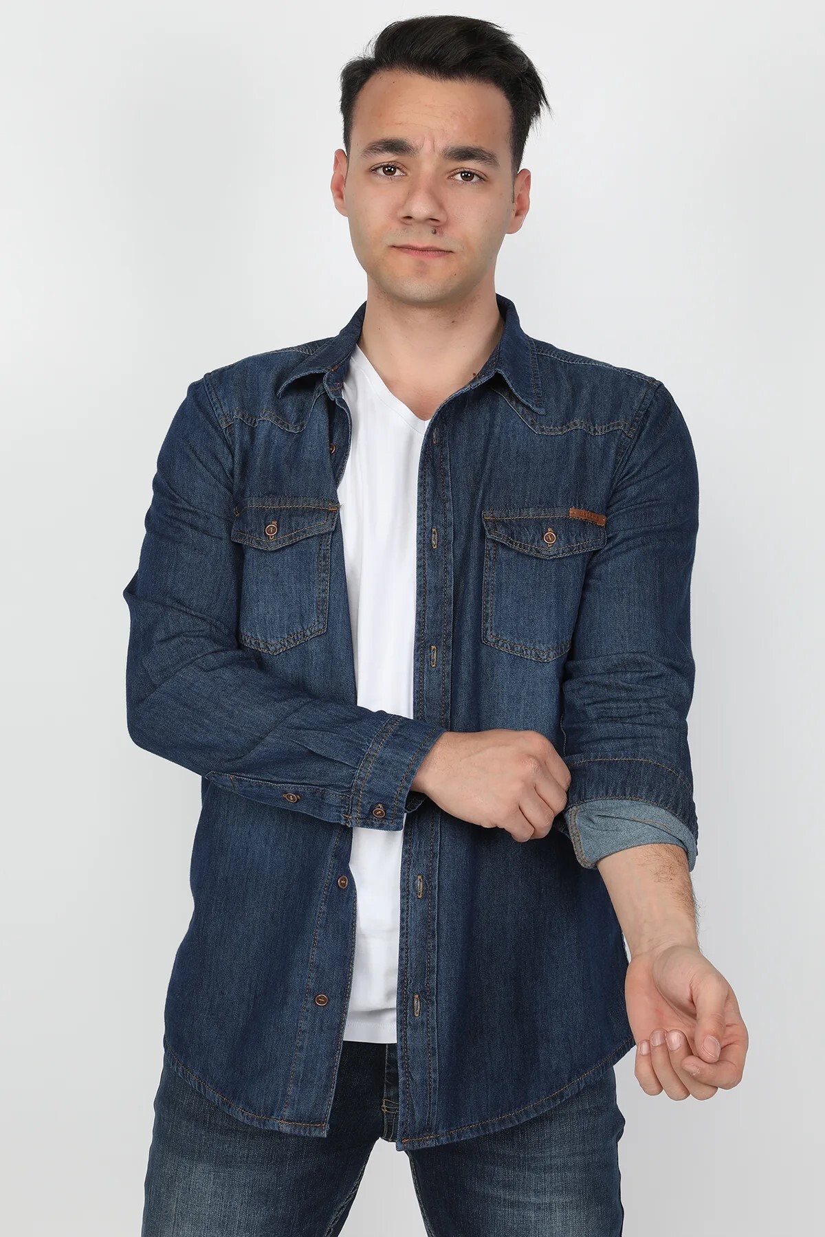 Balins - Erkek Gömlek Koyu Mavi