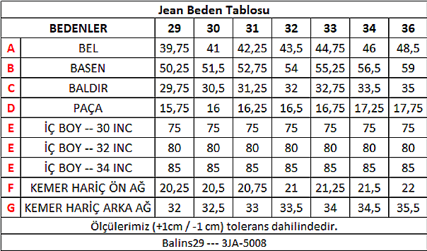 Erkek Kot Pantolon Açık Mavi -3A/5008.Açık Mavi - 3