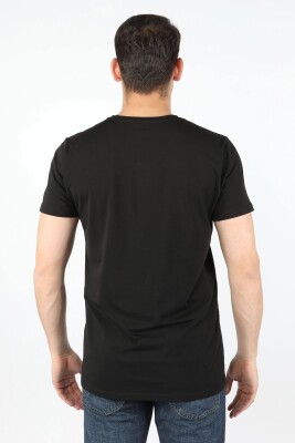 Erkek Süprem Kısa Kol Tişört Siyah - Thumbnail