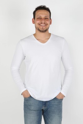 Balins - Erkek Süprem Uzun Kollu Tişört Beyaz