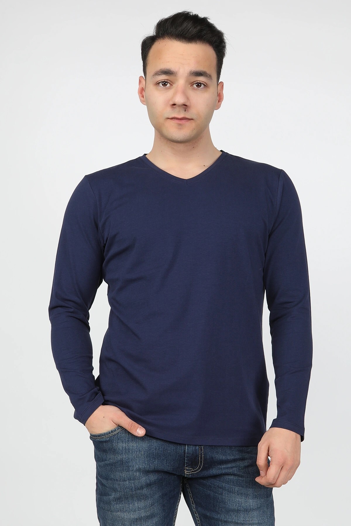 Balins - Erkek Süprem Uzun Kollu Tişört Lacivert