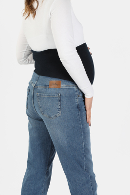 Hamile Kot Pantolon Mavi - Thumbnail