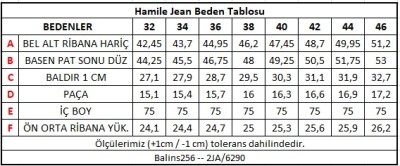 Hamile Kot Pantolon Mavi - Thumbnail