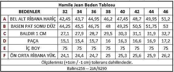 Hamile Kot Pantolon Mavi - 4