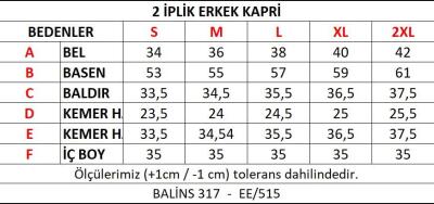 İki İplik Erkek Kapri - Thumbnail