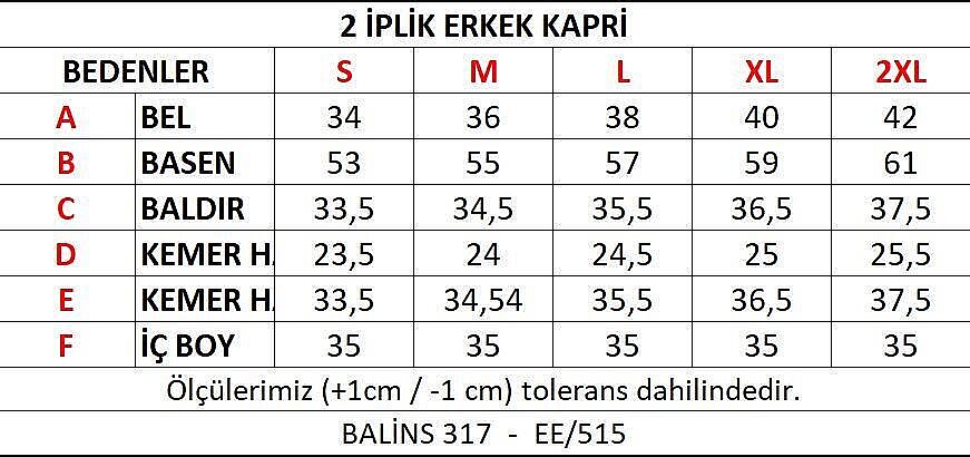 İki İplik Erkek Kapri - 3