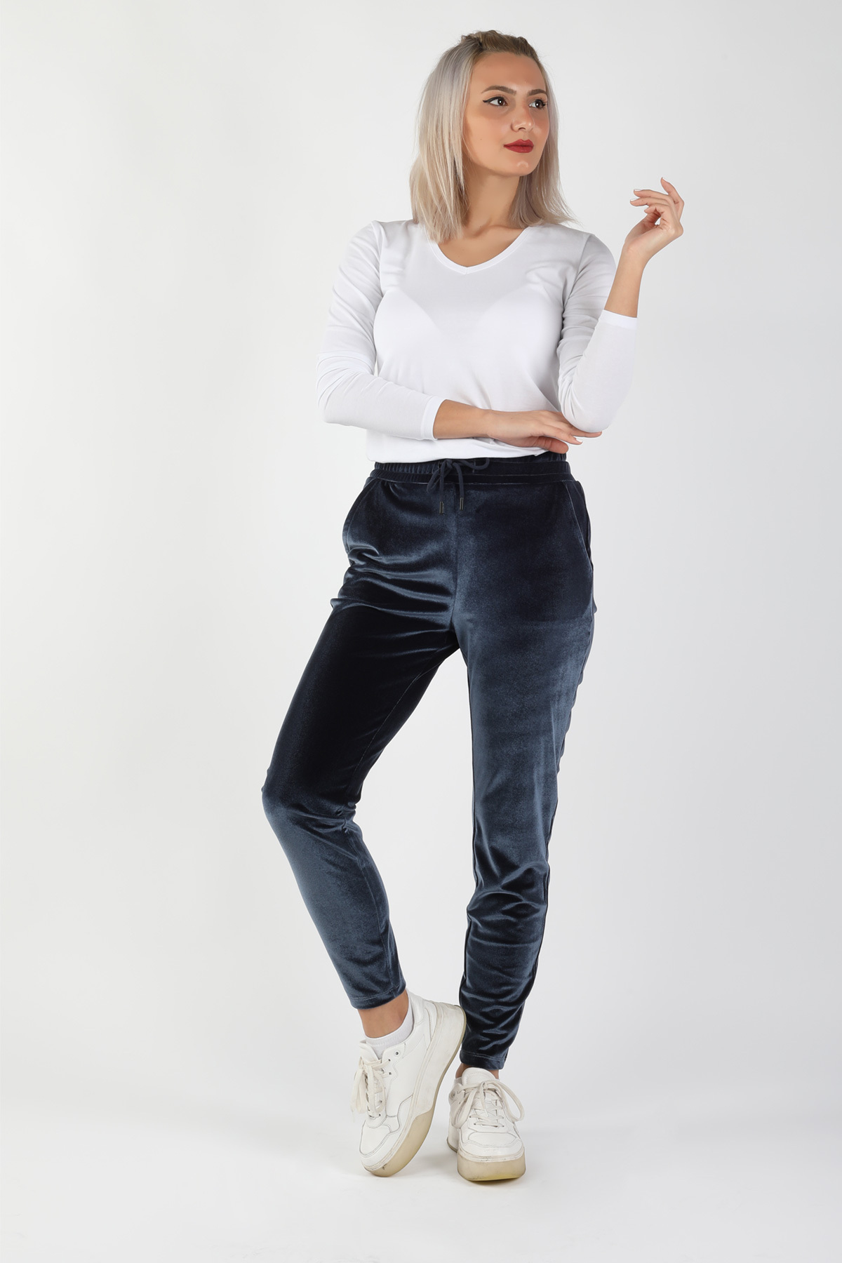 Balins - Kadife Pantolon Antrasit