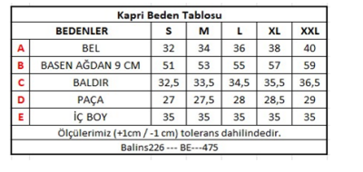 Kadın 2 İplik Kapri Lacivert - Thumbnail