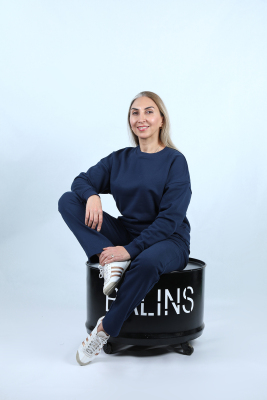 Kadın 2 İplik Şardonlu Eşofman Altı - Thumbnail