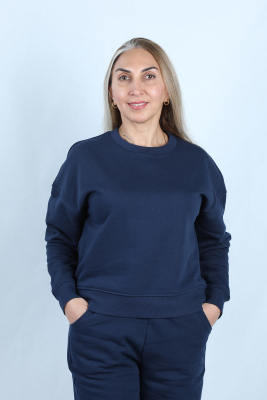 Kadın 2 İplik Şardonlu Sweat - Thumbnail