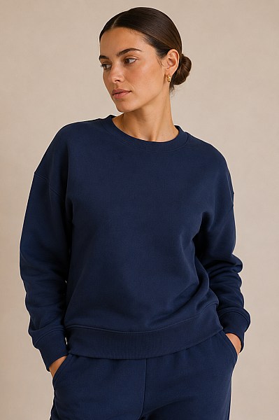 Kadın 2 İplik Şardonlu Sweat - 4