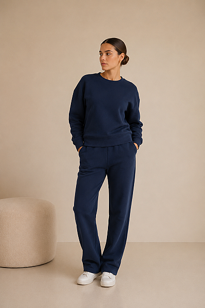 Kadın 2 İplik Şardonlu Sweat - 5