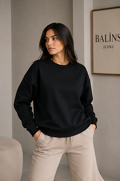 Kadın 2 İplik Sweatshirt - 1