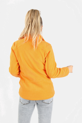 Kadın Balıkçı Fermuarlı Sweatshirt Sarı - Thumbnail