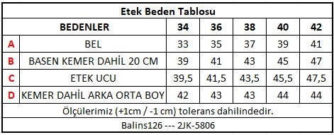 Kadın Baskılı Gabardin Etek Gri - 3