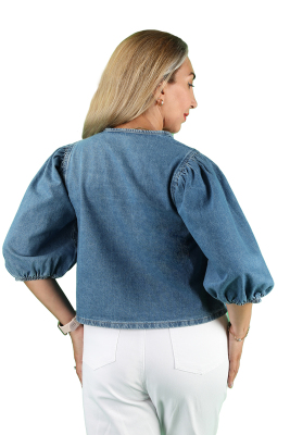 Kadın Önden Bağlamalı Gömlek - Thumbnail