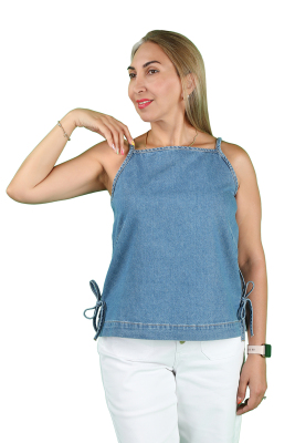 KADIN BLUZ MAVİ - Thumbnail